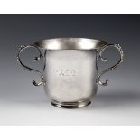 An 18th century Channel Islands silver christening cup, maker's mark IH struck once below rim (