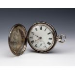 A George IV silver cased full hunter pocket watch with fusee movement signed by Jean Le Page of