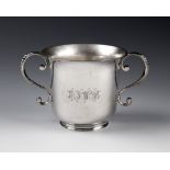 An 18th century Channel Islands silver christening cup, maker's mark IH struck once to base (Jean