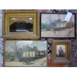 Two watercolours depicting a Babbacombe cottageHarry Frier (British 1849-1921), together with a