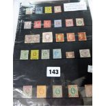 A stock page containing twenty seven various mint Victoria & Edward VIII stamps.