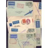 Postal History . Airmail :INDIA, selection of twelve 1934-1940 internal first flight covers.