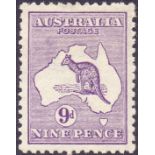 Australia Stamps : 1913 9d Violet,