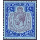 Bermuda Stamps : 1927 2/- Purple and Bright Blue/Pale Blue.