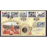 Geoff Hurst signed 1996 Benham Coin Cover,