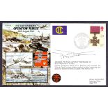 Colonel Patrick Anthony Porteous VC signed JS50 cover, Operation Jubilee,