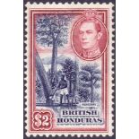 British Honduras Stamps : 1938 $2 Deep Blue and Maroon.