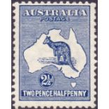 Australia Stamps : 1913 2 1/2d Indigo.