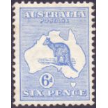 Australia Stamps : 1913 6d Ultramarine.