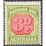 Australia Stamps : 1938 3d Carmine and Green,