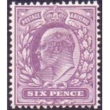 GREAT BRITAIN STAMPS : 1911 6d Bright ROYAL Purple.