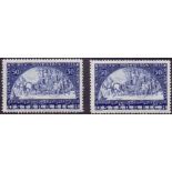 AUSTRIA STAMPS : 1933 WIPA mounted mint both normal and Granite papers,