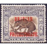 NORTH BORNEO STAMPS : 1901 10c Brown and Slate Lilac.