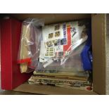 STAMPS : Mixed World albums in 2 boxes with some GB First Day Covers,