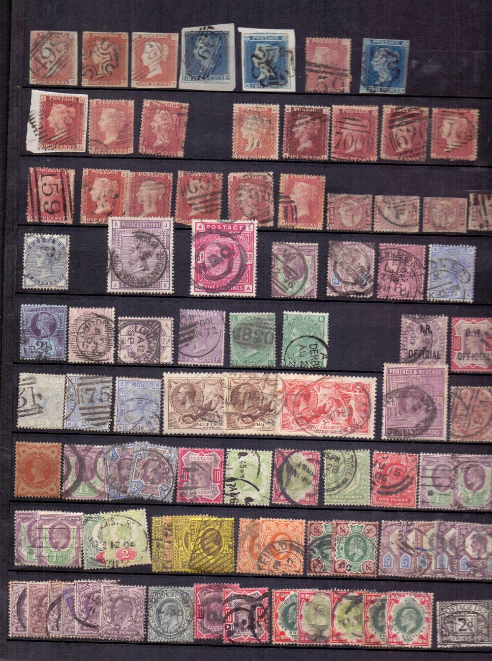 STAMPS : WORLD, selection in stockbook with useful GB line engraved issues on piece with 1d reds, - Image 3 of 5