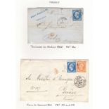 STAMPS : EUROPEAN, collection on album pages with useful France inc early covers,