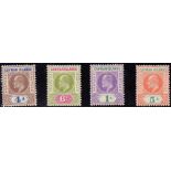 CAYMAN STAMPS : 1907 lightly mounted mint set to 5/- SG 13-16