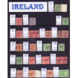 IRELAND STAMPS : Mint and used ex-dealers stock in display binder,