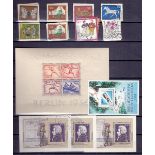 STAMPS : Germany and France stock book of modern mint issues.