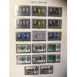 GREAT BRITAIN STAMPS : Mint and used collection from 1841 to 1980's in four Windsor albums.