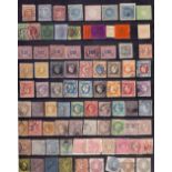 STAMPS : WORLD, selection in stockbook with useful GB line engraved issues on piece with 1d reds,