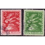 SWEDEN STAMPS : 1924 1K and 2K fine used SG 173-4 Cat £165