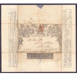 POSTAL HISTORY : 1840 FIRST DAY OF ISSUE 6th May Mulready lettersheet London to Devonport,