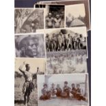 Ethnic Postcards, photographic cards from Samoa, New Zealand and Africa featuring tribesmen etc.