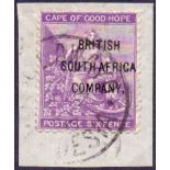 RHODESIA STAMPS : 1896 6d Deep Purple.