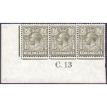 GREAT BRITAIN STAMPS : 1912 7d Olive C.