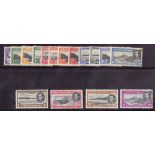 ASCENSION STAMPS : 1938 mounted mint set of 16 to 10/- .