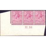 GREAT BRITAIN STAMPS : 1912 6d Purple H.