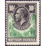 STAMPS : 1925 Northern Rhodesia lightly mounted mint complete set to 20/- SG 1-17,