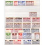 GREAT BRITAIN STAMPS : Various mint and used on a page of stock pages including 10/- seahorses,