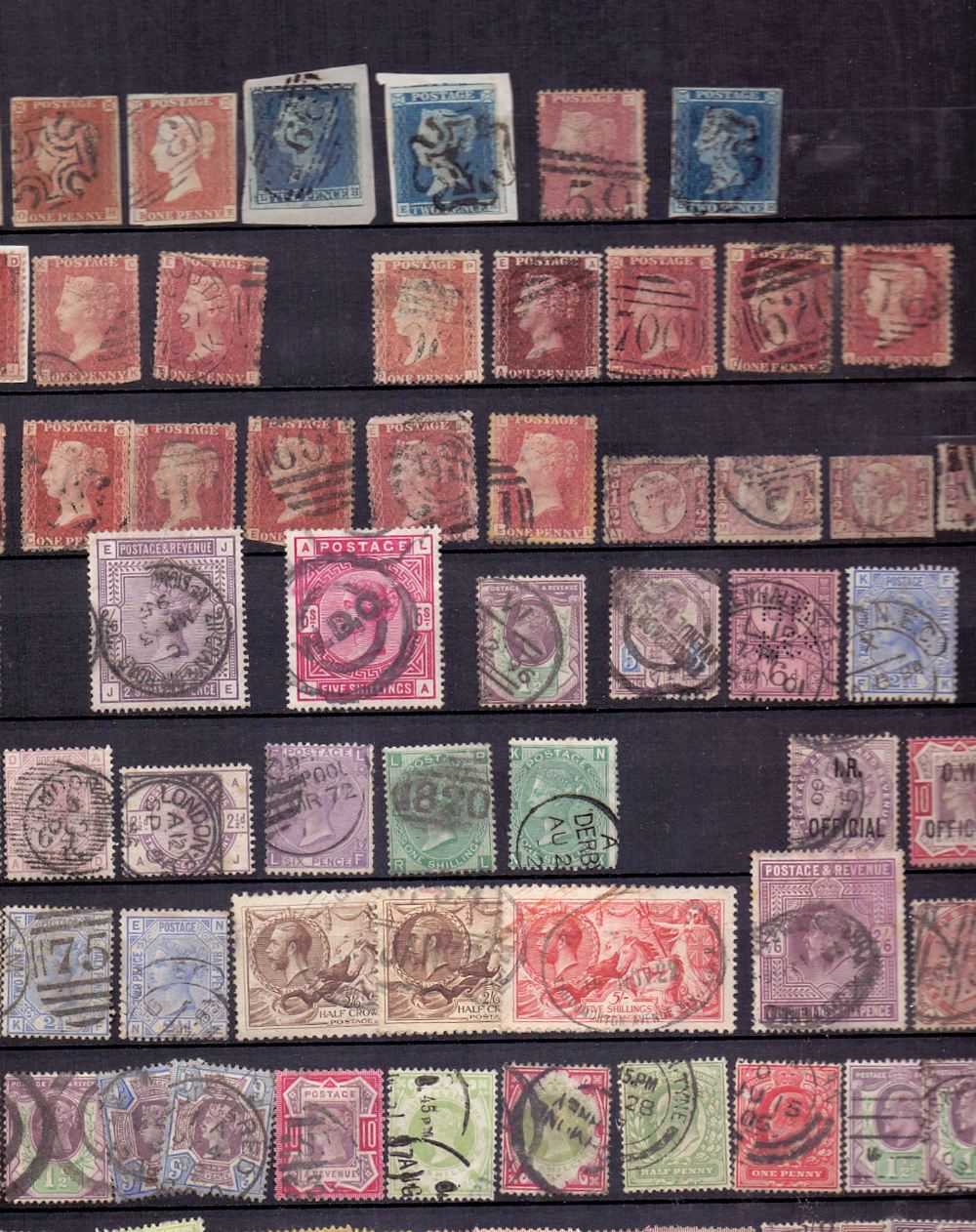 STAMPS : WORLD, selection in stockbook with useful GB line engraved issues on piece with 1d reds, - Image 2 of 5