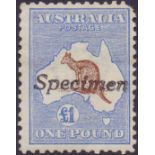 AUSTRALIA STAMPS : A fine collection from 1913 to 1950s.