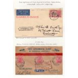 AIRMAIL POSTAL HISTORY : INDIA,