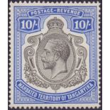 TANGANYIKA STAMPS : 1927 George V high values mint with a couple of duplicates & condition mixed.
