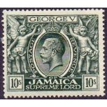 JAMAICA STAMPS : 1920 10/- Myrtle Green,