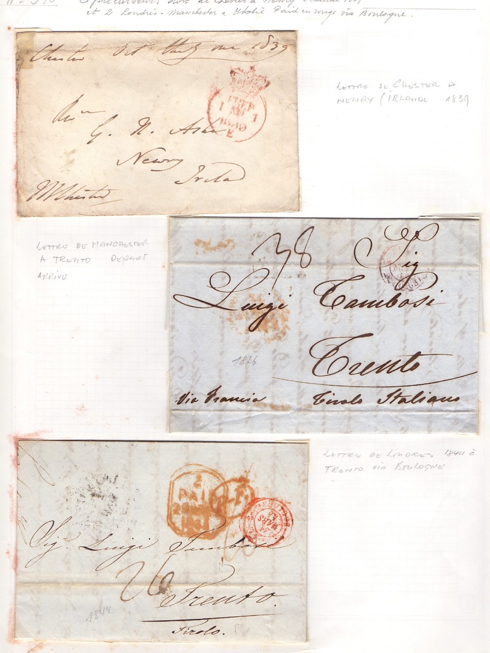 GREAT BRITAIN : Collection of early postal history, - Image 4 of 5