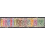 CYPRUS STAMPS : 1921 lightly mounted mint set of 15 to 45pi SG 85-99,