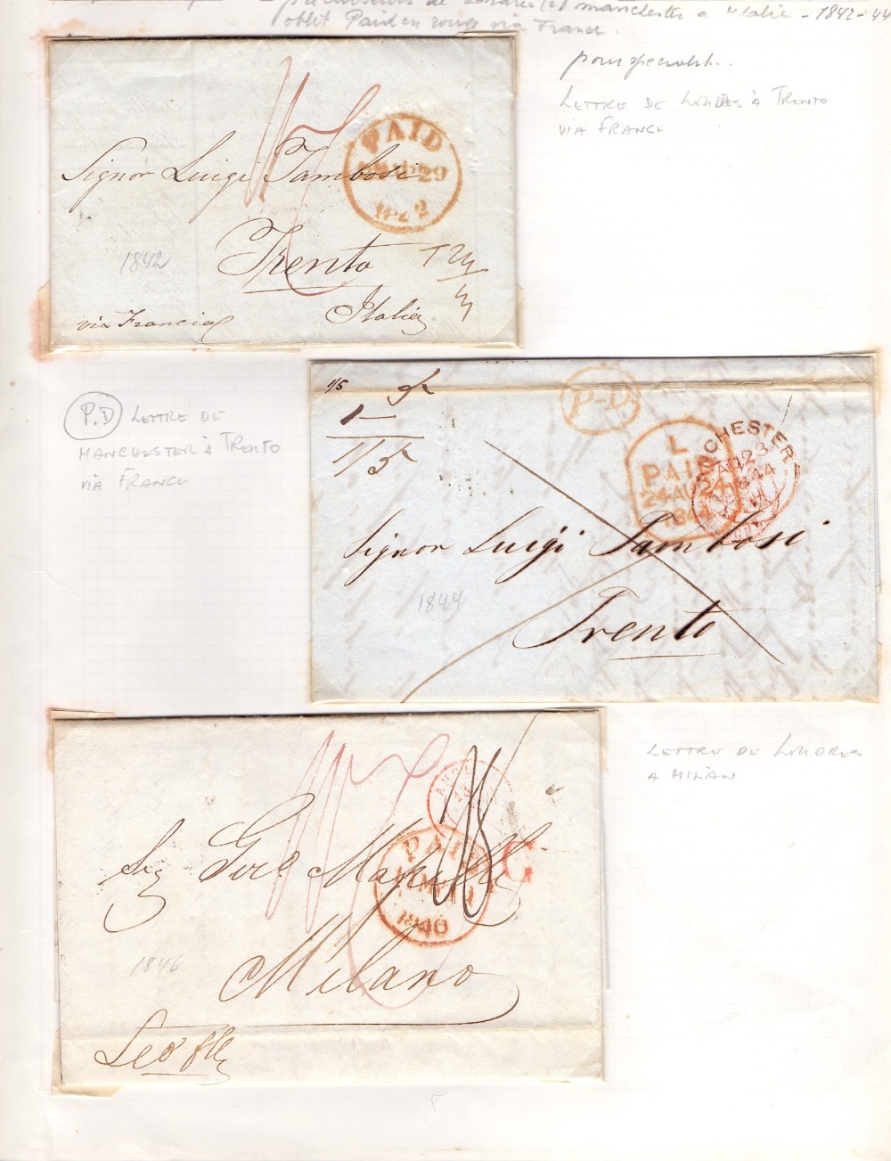 GREAT BRITAIN : Collection of early postal history,