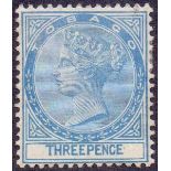 STAMPS: Tobago 1883 3d Blue,