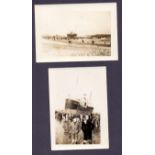 GUERNSEY, two photos of the wreck Tommeliten at St.Sampson 1938.