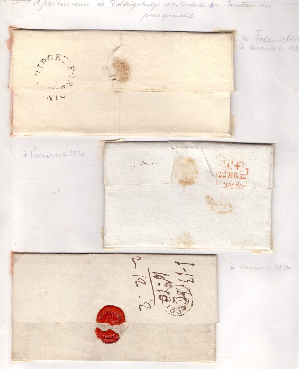 GREAT BRITAIN : Collection of early postal history, - Image 3 of 5