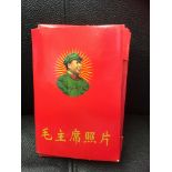 CHINA STAMPS : Circa 1966 postcard wallet with a set of 50 photographic cards of Chairman Mao's