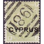 CYPRUS STAMPS : 1880 4d Sage Green.