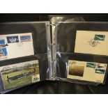 POSTAL HISTORY : Album of airmail covers, mainly commemorative and some signed , 63 covers,