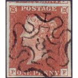 GREAT BRITAIN STAMPS : 1841 Penny Red cancelled by No 8 in MX.