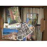 POSTCARDS : Large box with approximately 3500 modern mint & used postcards.